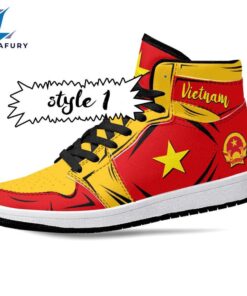 Vietnam Flag JD1 Sneakers Custom Country