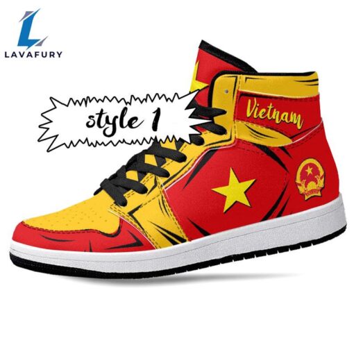 Vietnam Flag JD1 Sneakers Custom Country