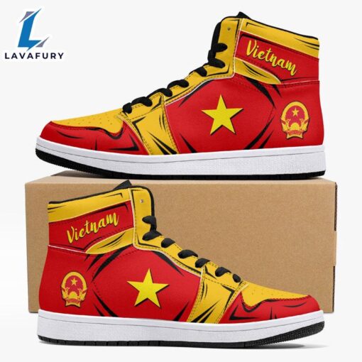 Vietnam Flag JD1 Sneakers Custom Country