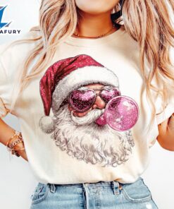 Vintage Santa,Coquette,Christmas Shirt