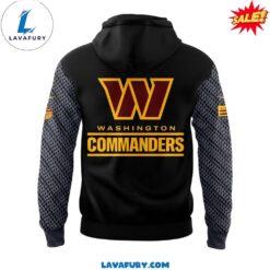 Washington Commanders Logo Heavyweight 2024 Black Hoodie