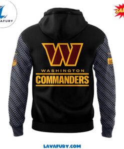 Washington Commanders Logo Heavyweight 2024 Black Hoodie