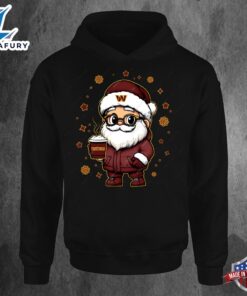 Washington Commanders Santa Christmas Football Hoodie