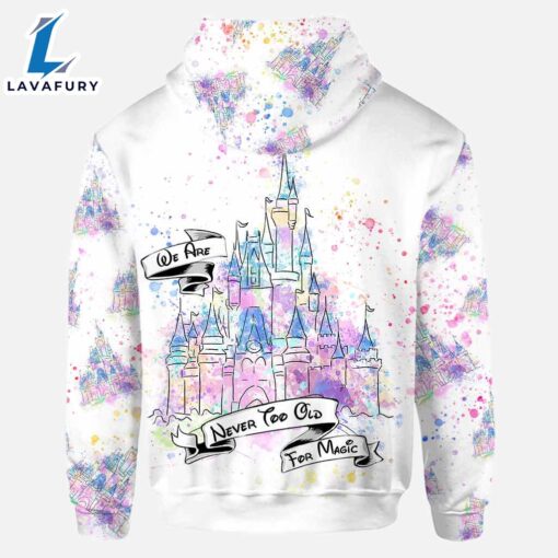 We Are Never Too Old For Magic Castle – Personalized Mickey Mouse Hoodie And Leggings