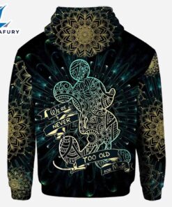 We Are Never Too Old For Magic Mandala Mickey Mouse Ears - Personalized Hoodie and Leggings