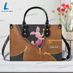 Winnie the Pooh Piglet Custom Leather Handbag