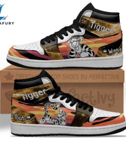 Winnie the Pooh Silhouette J1 Shoes Custom For Fans Sneakers