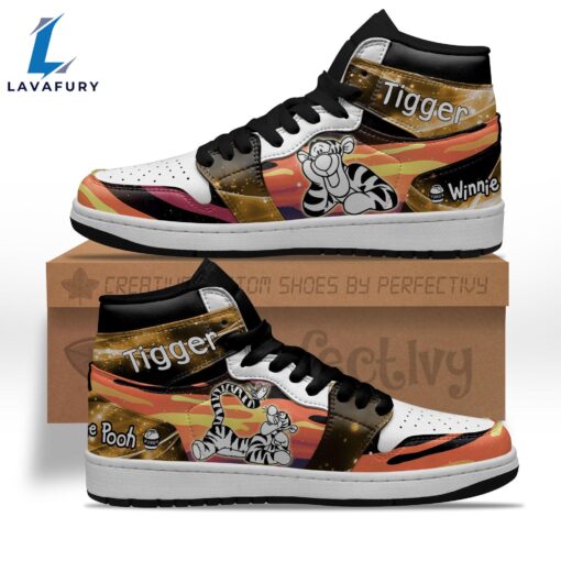 Winnie the Pooh Silhouette J1 Shoes Custom For Fans Sneakers