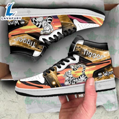 Winnie the Pooh Silhouette J1 Shoes Custom For Fans Sneakers