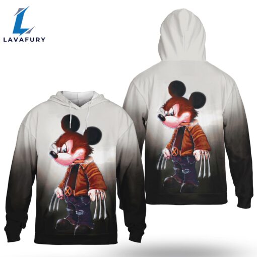 Wolverine Mickey Hoodie 3D AOP Shirt