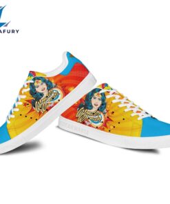 Wonder Woman Cartoon Stan Smith Shoes For Kid