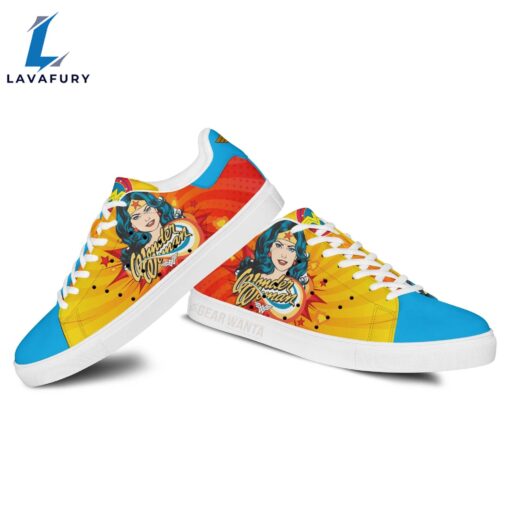 Wonder Woman Cartoon Stan Smith Shoes For Kid