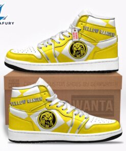 Yellow Ranger Mighty Morphin Power Rangers J1 Shoes Custom Sneakers