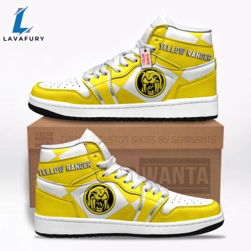 Yellow Ranger Mighty Morphin Power Rangers J1 Shoes Custom Sneakers