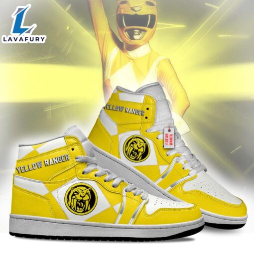 Yellow Ranger Mighty Morphin Power Rangers J1 Shoes Custom Sneakers