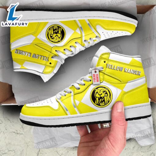 Yellow Ranger Mighty Morphin Power Rangers J1 Shoes Custom Sneakers