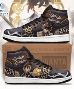 Zhongli Genshin Sneakers Custom For Gamer