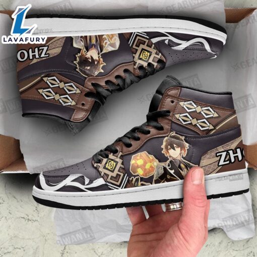 Zhongli Genshin Sneakers Custom For Gamer