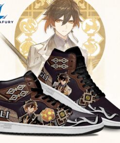 Zhongli Genshin Sneakers Custom For Gamer