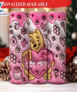 3D Cartoon Valentine Tumbler Bear…