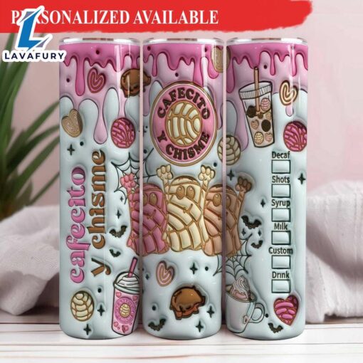 3D Pan Dulce Coffee Valentine Tumbler