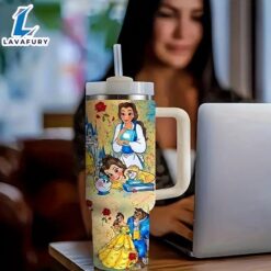 40oz Cartoon Printed Insulated Tumbler