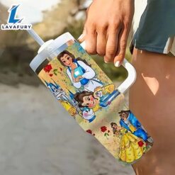 40oz Cartoon Printed Insulated Tumbler