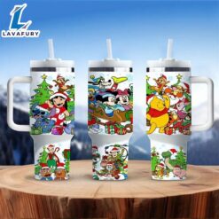 40oz Christmas Festive Insulated Tumbler