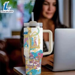 40oz Fairytale Themed Insulated Tumbler With Handle