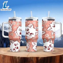 40oz Floral Fox Insulated Tumbler