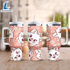 40oz Floral Fox Insulated Tumbler