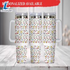 40oz Hearts Tumbler Wrap Love…