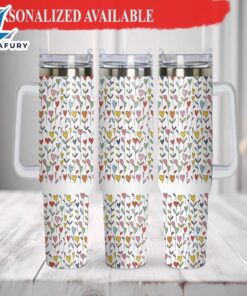 40oz Hearts Tumbler Wrap Love…