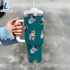 40oz Holiday Themed Insulated Tumbler With Lid And Straw