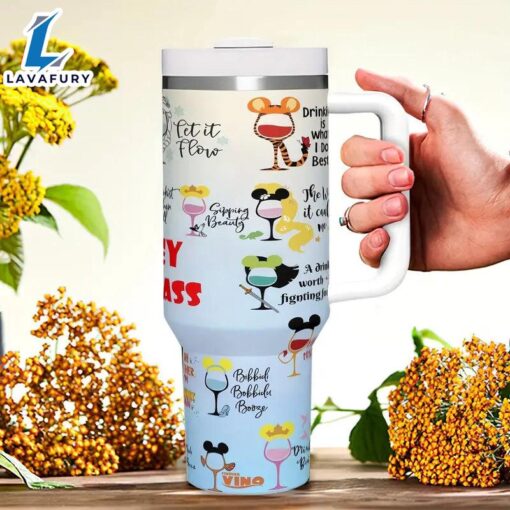 40oz Mickey Mouse Design Themed Insulated Cup With Lid