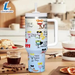 40oz Mickey Mouse Design Themed Insulated Cup With Lid