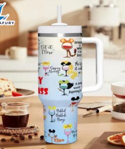 40oz Mickey Mouse Design Themed Insulated Cup With Lid