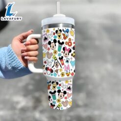 40oz Mickey Mouse Insulated Tumbler With Straw And Handle