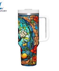 40oz Mickey Pattern Insulated Tumbler