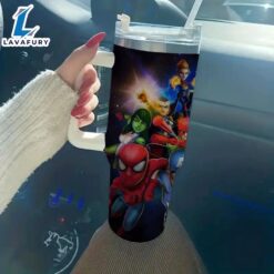 40oz Mighty Heroes Tumbler With Lid And Straw