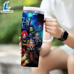 40oz Mighty Heroes Tumbler With Lid And Straw