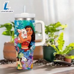 40oz Princess Insulated Tumbler With Straw