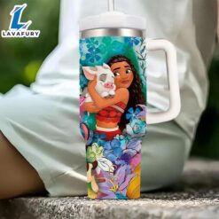 40oz Princess Insulated Tumbler With Straw