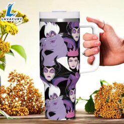 40oz Queen Design Insulated Tumbler With Handle