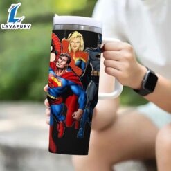 40oz Superhero Cartoon Insulated Tumbler