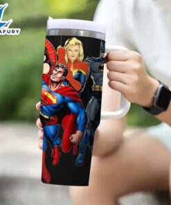 40oz Superhero Cartoon Insulated Tumbler