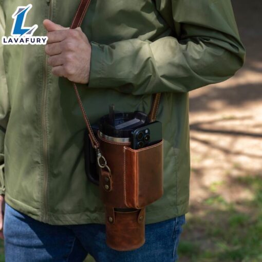 40oz Tumbler Carrier With Strap And Phone Pocket