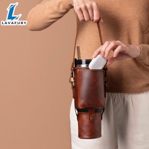 40oz Tumbler Carrier With Strap And Phone Pocket