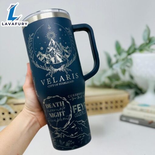 40oz Tumbler With Celestial And Sword Art