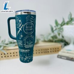 40oz Tumbler With Celestial And Sword Art